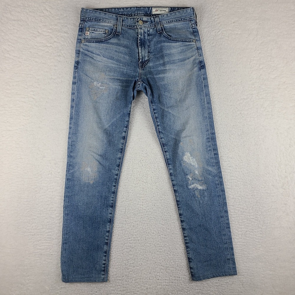 AG Adriano Goldschmied Jeans Mens 29x29 Blue Dylan Slim Skinny Light Wash HEMMED